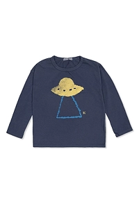 Bobo Choses Ufo Print Long Sleeve T-Shirt