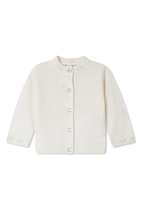 Bonpoint Teyana Hand Embroidered Crewneck Cardigan