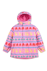 Bobo Choses Patterned Hooded Jacket