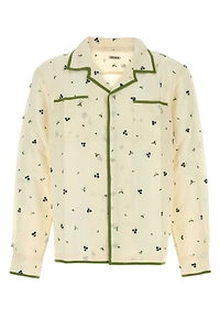 Bode Blackberry Patch Long Sleeved Shirt