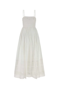 Bode Chamomile Embroidered Spaghetti Strap Dress
