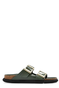 Birkenstock High Shine Buckle Flat Sandals