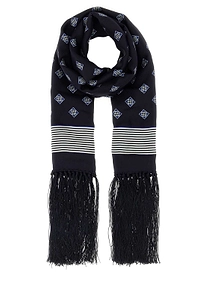 Bode Foyer Diamond Fringed Scarf