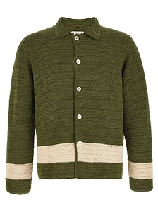 Bode Marsh Crochet Knit Shirt