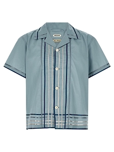 Bode Ribbon Plaid Bowling Shirt