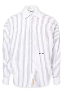 Bode Steamboat Long Sleeved Striped Shirt