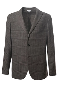 Boglioli Checked Two-Button Blazer