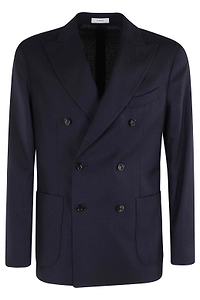 Boglioli Double-Breasted Straight Hem Blazer