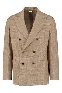 Boglioli Double-Breasted Checked Blazer