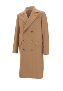 Boglioli Double-Breasted Peak-Lapel Coat