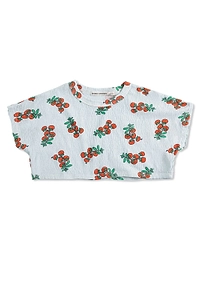 Bobo Choses Juicy Tomatoes All Over Cropped T-Shirt