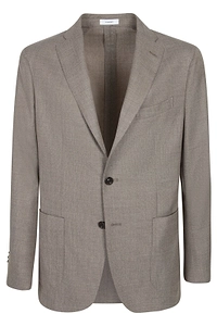 Boglioli Single-Breasted Straight Hem Blazer