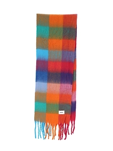 Bonsai Checked Fringe Scarf