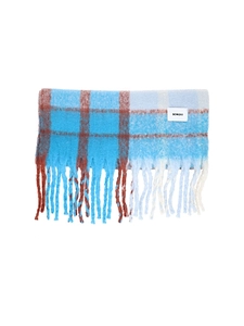 Bonsai Checked Fringed Scarf