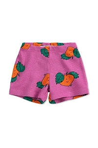 Bobo Choses Ribbed Fruit Print Shorts