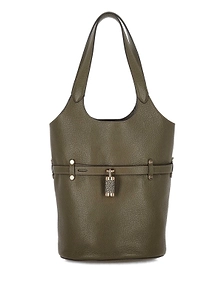 Borbonese Studded Bucket Shoulder Bag