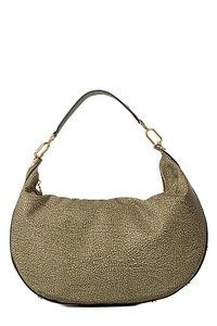 Borbonese Zip Up Shoulder Bag