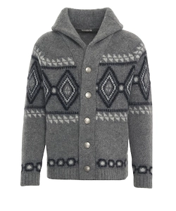 Borgo Asolo Rombi Geometric Pattern Cardigan