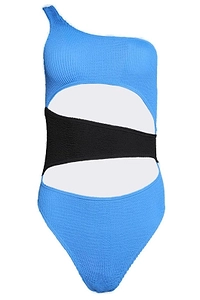 Bond-Eye Cut-Out Detailed One-Piece Swimsuit