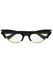Bottega Veneta Eyewear Cat Eye Frame Glasses
