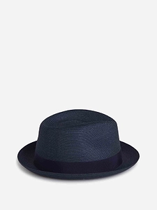 Borsalino Jules Braided Hemp Small Brim Hat