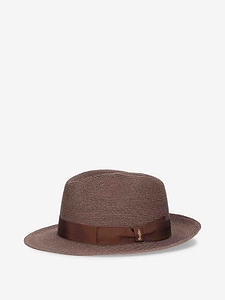 Borsalino Jules Braided Hemp Small Brim Hat