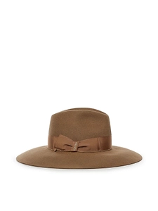 Borsalino Wide-Brim Ribbon Hat