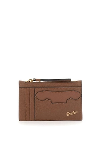 Borsalino Zip Compartment Card Holder Wallet