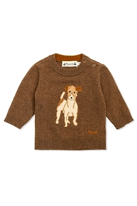 Bonpoint Almire Dog-Embroidered Jumper