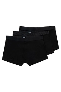 Boss Hugo Boss 3 Packs Logo Waitsband Boxers