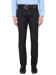 Boss Hugo Boss Melange-Effect Slim-Cut Jeans
