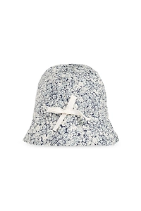 Bonpoint Bow Detailed Floral Printed Sun Hat