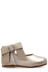 Bonpoint Bow-Detailed Round Toe Ballet Flats