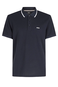Boss Hugo Boss Logo Embossed Straight Hem Polo Shirt