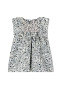Bonpoint Cadelili Smocked And Hand-Embroidered Dress