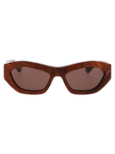 Bottega Veneta Eyewear Geometric Frame Sunglasses