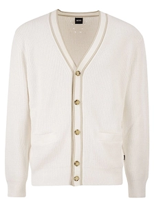 Boss Hugo Boss Ribbed Contrast Trim Cardigan