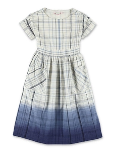 Bonpoint Edelweiss Checkered And Overdyed Dress