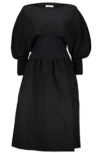 Bottega Veneta Fitted Waist Boat Neck Dress