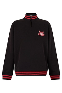 Boss Hugo Boss Crest Trim Half-Zip Sweatshirt