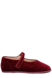 Bonpoint Ellaro Embroidered Velvet Slippers
