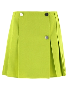 Bottega Veneta High Waist Pleated Mini Skirt