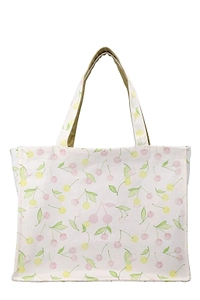 Bonpoint Emiko Cherry Print Reversible Tote Bag