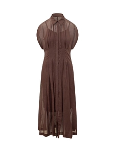 Boss Hugo Boss Davinata Pleated Shirt Dress