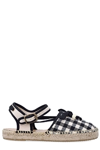 Bonpoint Evila Gingham Espadrilles
