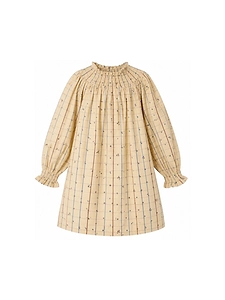 Bonpoint Fleur Pleated Dress