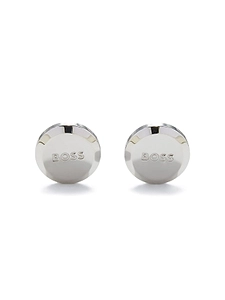 Boss Hugo Boss Engraved Logo Round Cufflinks