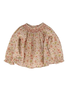 Bonpoint Floral-Printed Long-Sleeved Blouse