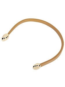 Bottega Veneta Leather Open Necklace