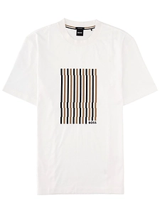 Boss Hugo Boss Striped Logo T-Shirt